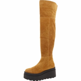 Eco Material Rainy Days Low Ankle Style Womens Solid Knee-High Boots