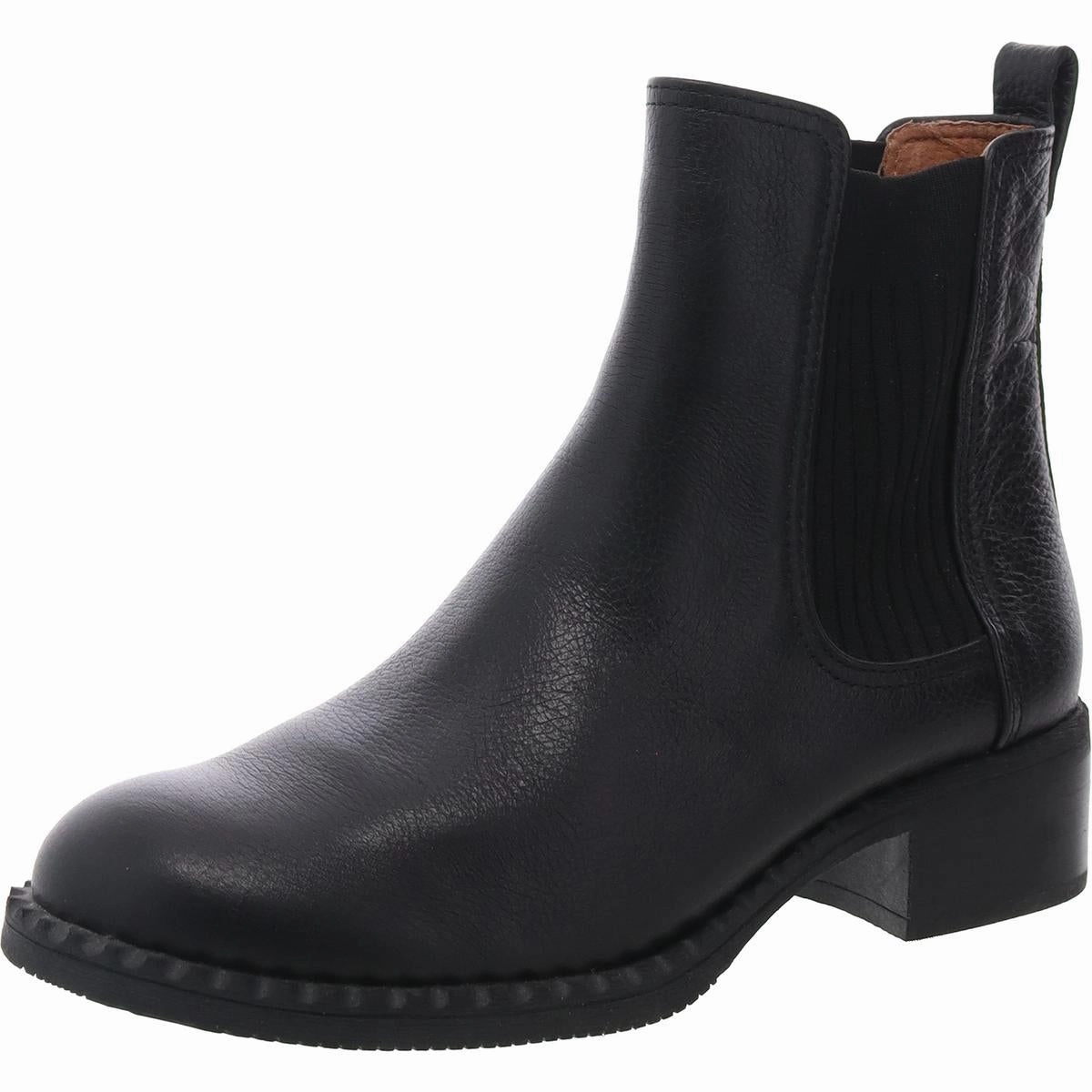 Womens Solid Leather Chelsea Boots Outdoor Travel Dance Floor