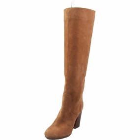 Womens Solid Leather Knee-High Boots Performance Focus