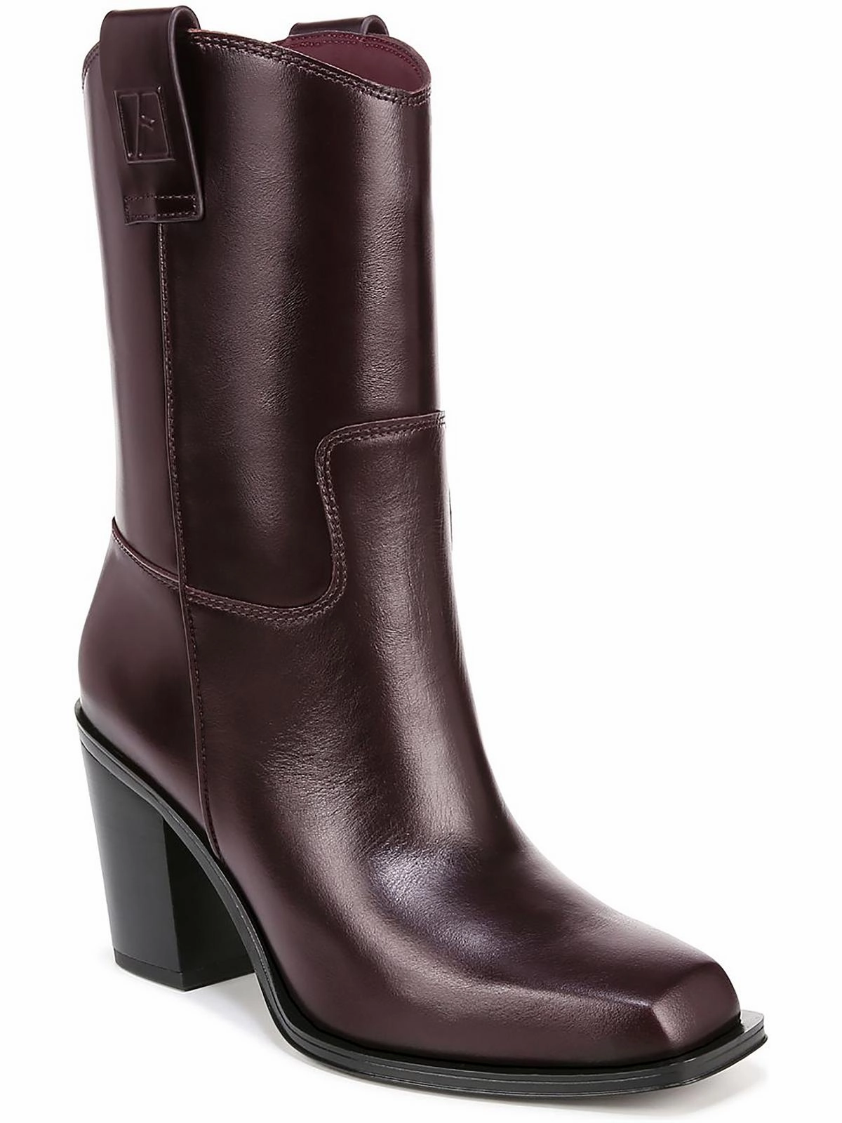 Womens Solid Square Toe Mid-Calf Boots Farmer Reinforced Form Trail Exploration
