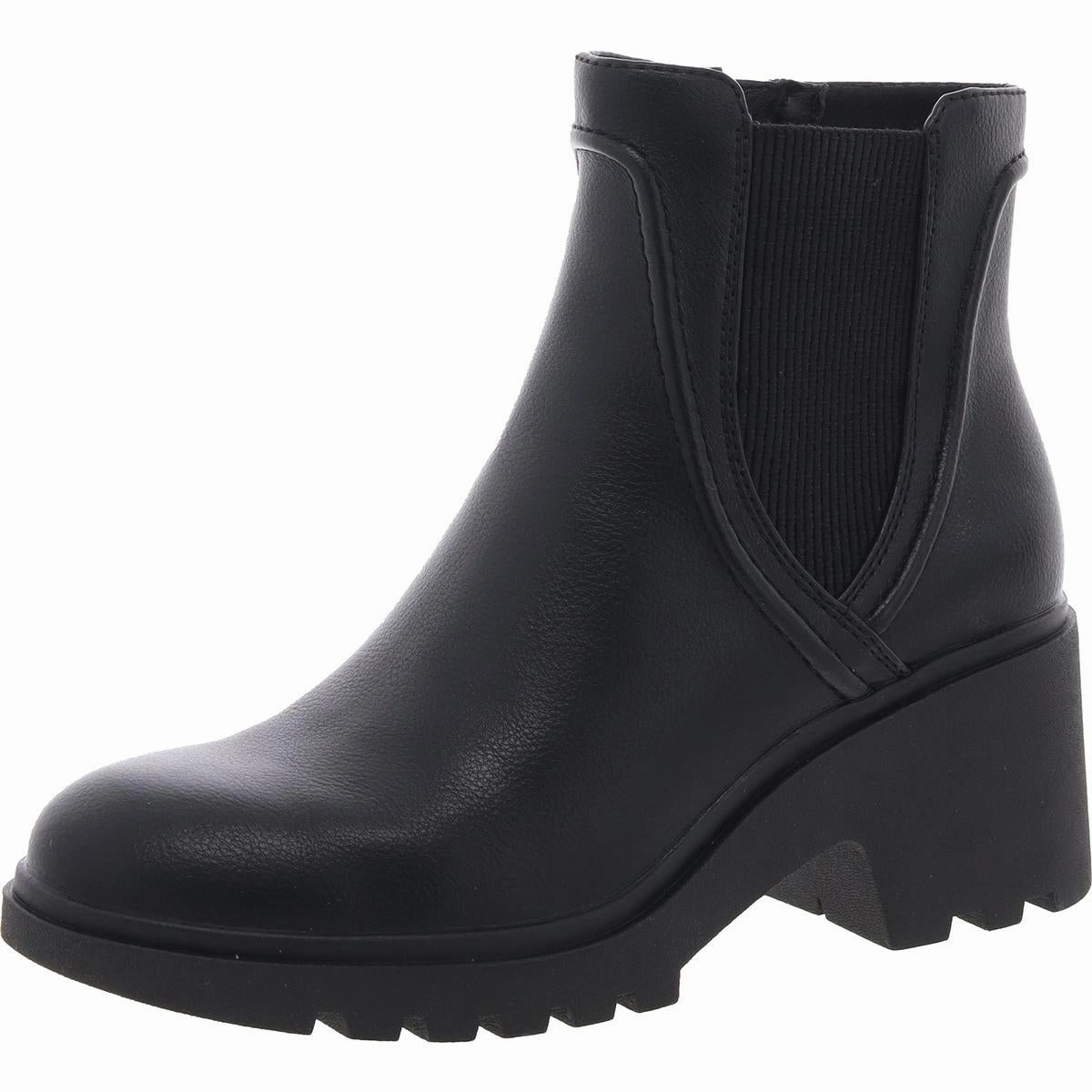 Seamless Comfort City Walking Outdoor Purpose Womens Stretch Manmade Chelsea Boots