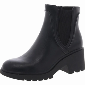 Seamless Comfort City Walking Outdoor Purpose Womens Stretch Manmade Chelsea Boots
