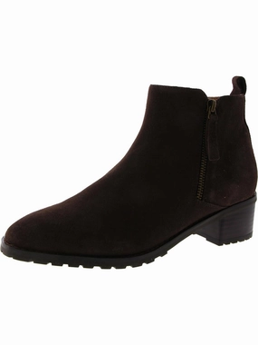 Womens Suede Zipper Booties Shock Absorbing Winter Walker Multi Purpose