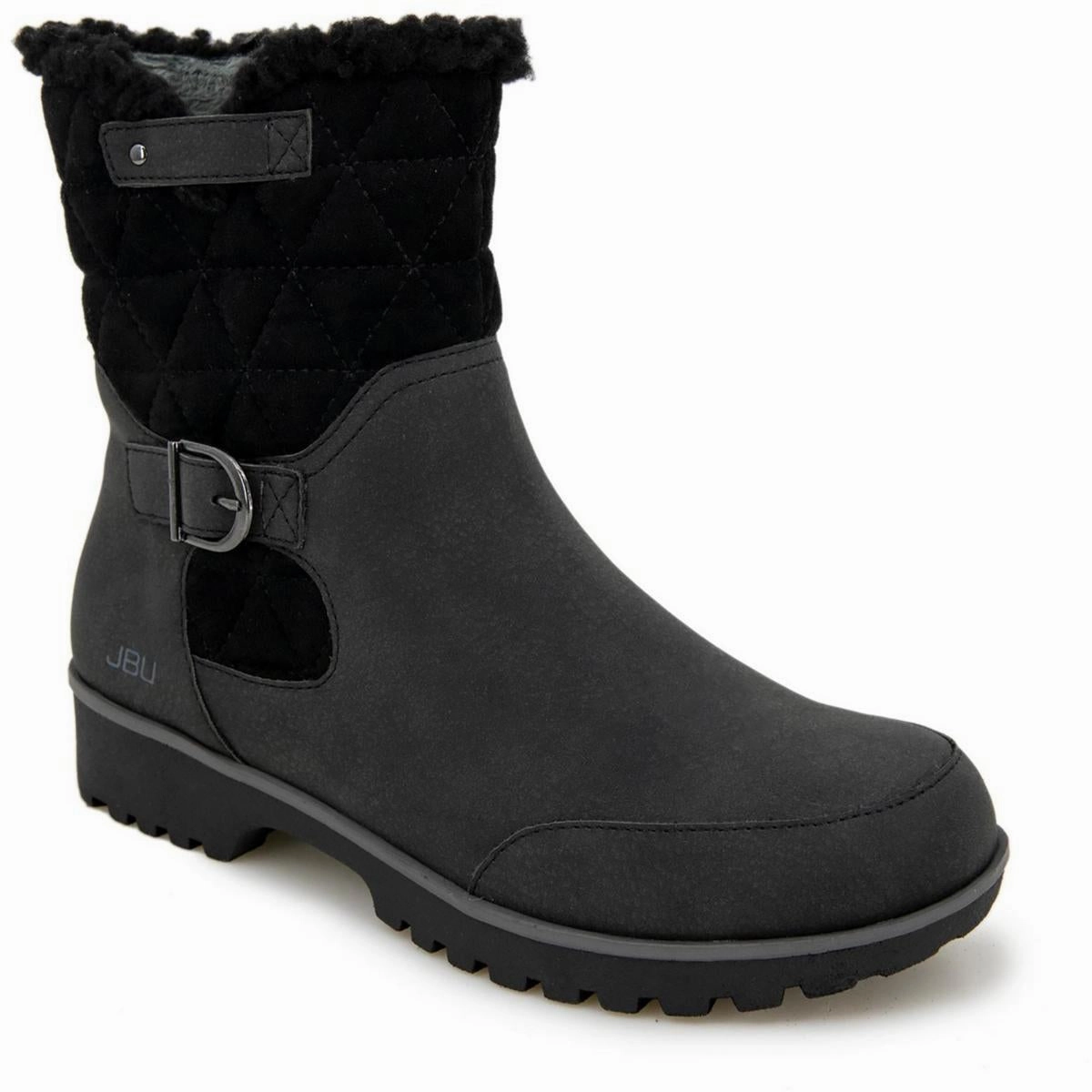 Womens Water Resistant Faux Fur Shearling Boots Warehouse Worker