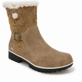 Dream Walk Hard Trail Womens Water Resistant Faux Fur Shearling Boots