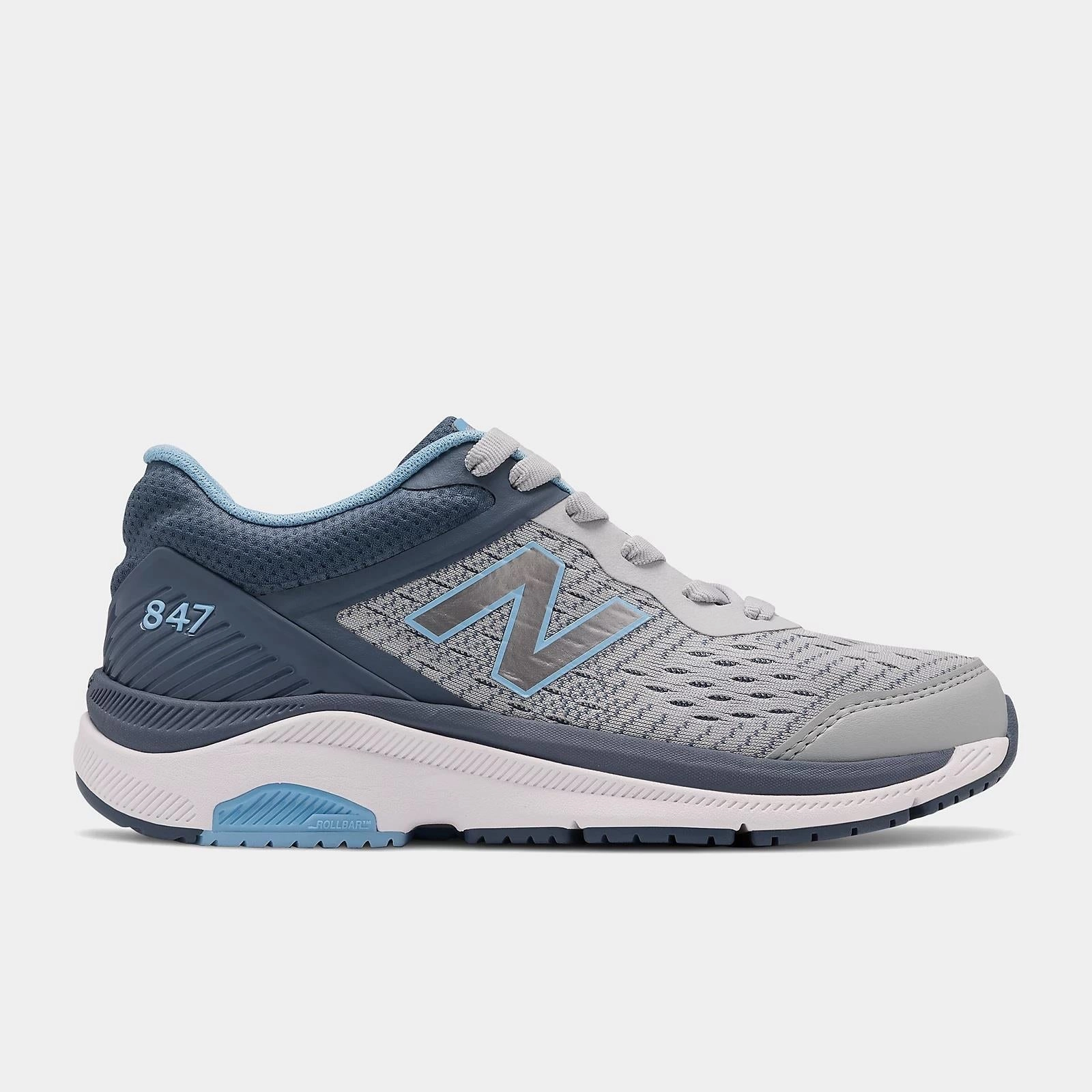 Womens Wide Fit New Balance WW847LG4 Walking Rollbar Stability  Trainers - Exclusive Breathable Airflow System Features Speed Performance Fit