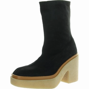 Comfortable Heel Steel Cap Womens Zipper Ankle Boots
