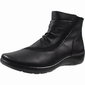 Womens Zipper Booties Durable Design Patterned Surface