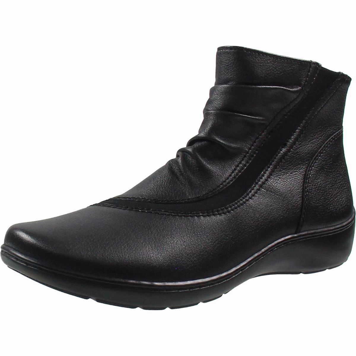 Womens Zipper Booties Durable Design Patterned Surface