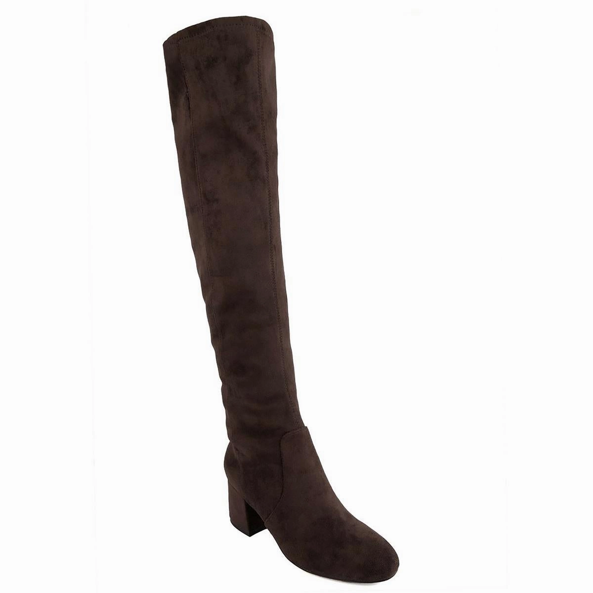 Womens Zipper Dressy Over-The-Knee Boots All-Purpose Footwear Seamless Comfort Snowy Path