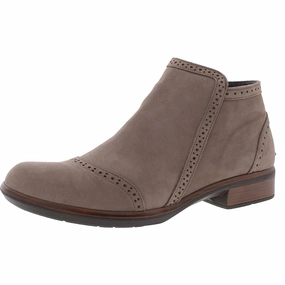 Womens Zipper Faux Suede Ankle Boots Cushioned Step Urban Traveler Heavy Use