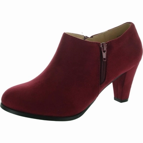 Durable Stitching Womens Zipper Faux Suede Shooties