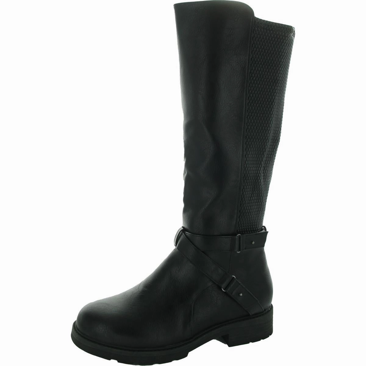 Street Ready Womens Zipper Knee-High Boots