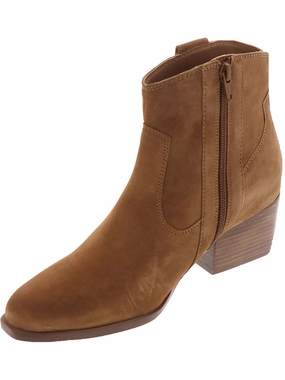 Low Profile Weekend Camping Womens Zipper Leather Ankle Boots