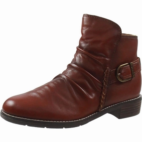 Womens Zipper Leather Ankle Boots Clean Form All weather