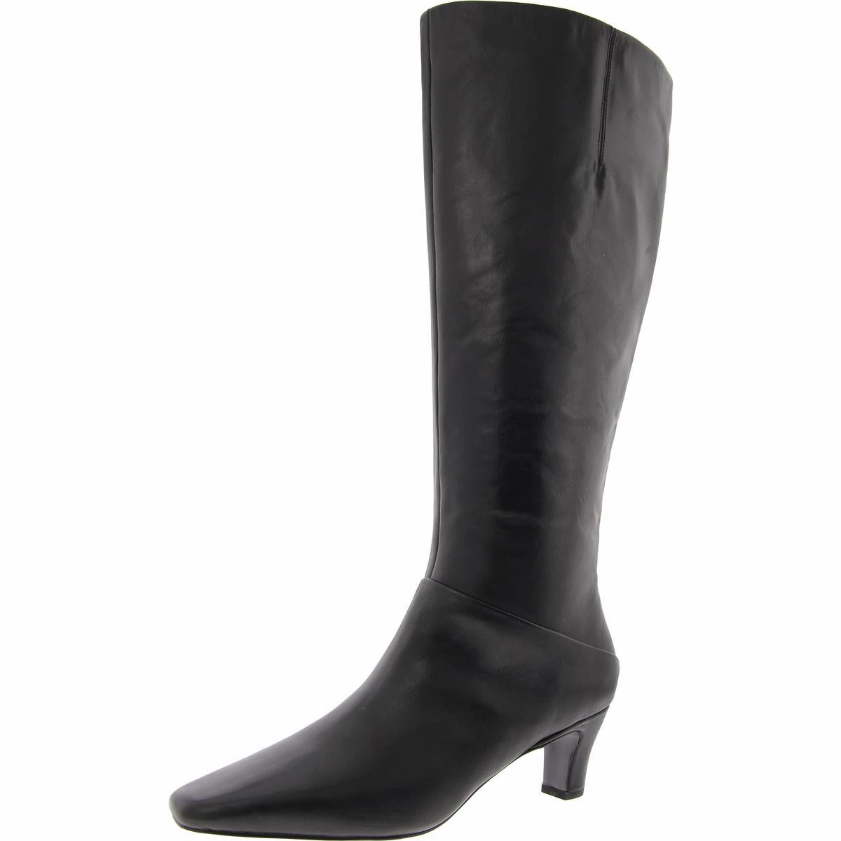 Anti Odor City Walking Womens Zipper Leather Knee-High Boots