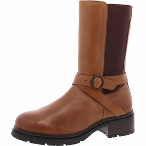 Womens Zipper Leather Knee-High Boots Grippy Outsole Rural Traveler Breathable Remote Hiking