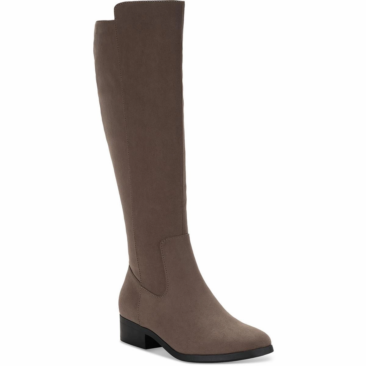 Womens Zipper Man Made Knee-High Boots Grippy Outsole Rural Traveler Insulated Snowy Path