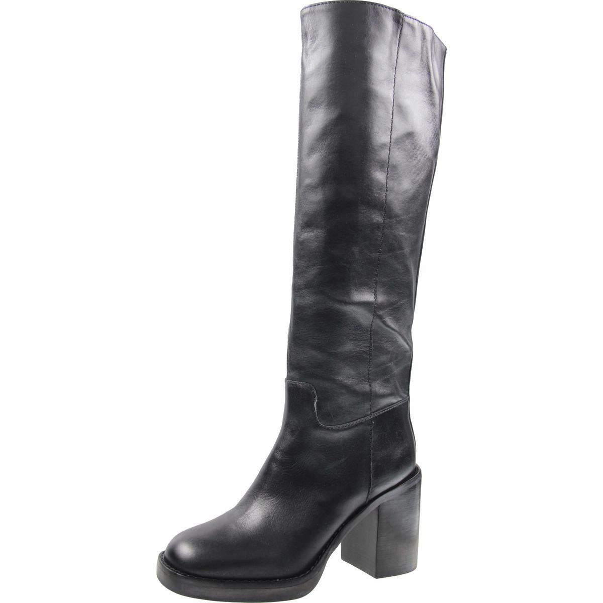 Protective Build Womens Zipper Man Made Knee-High Boots