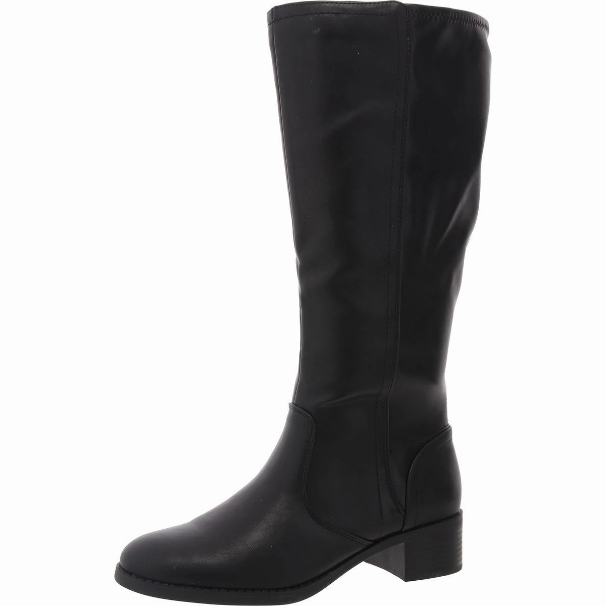 Womens Zipper Manmade Knee-High Boots Protective Finish Nature Lover