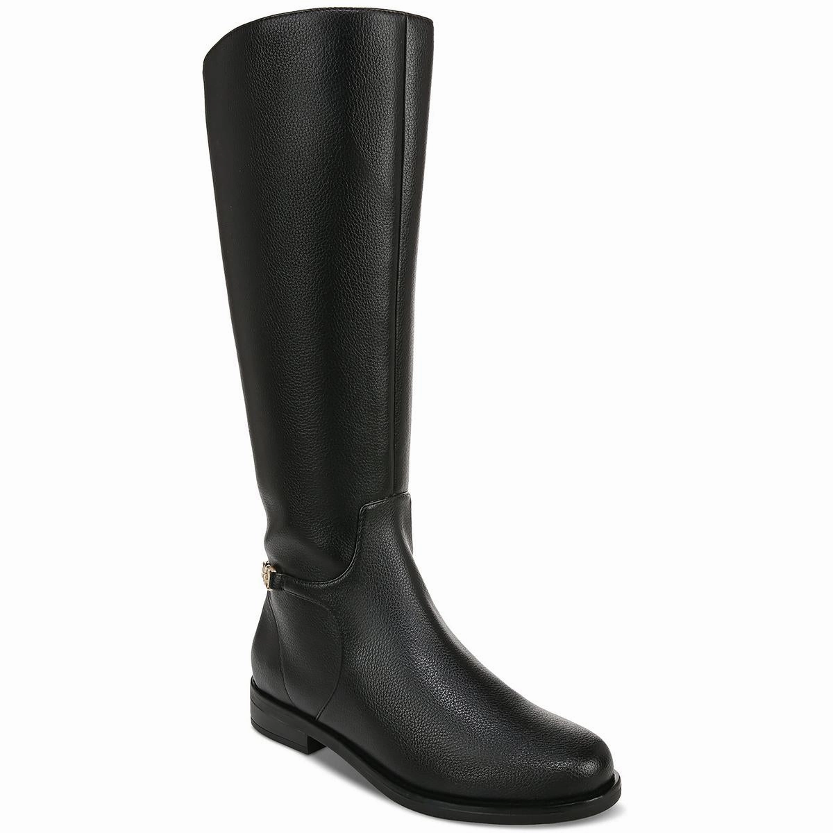 PullOn Comfortable Flex Womens Zipper Manmade Knee-High Boots