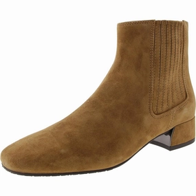 Womens Zipper Suede Chelsea Boots Comfortable Design Heavy Use