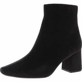 Womens Zipper Velvet Booties Anti   Slip Sole
