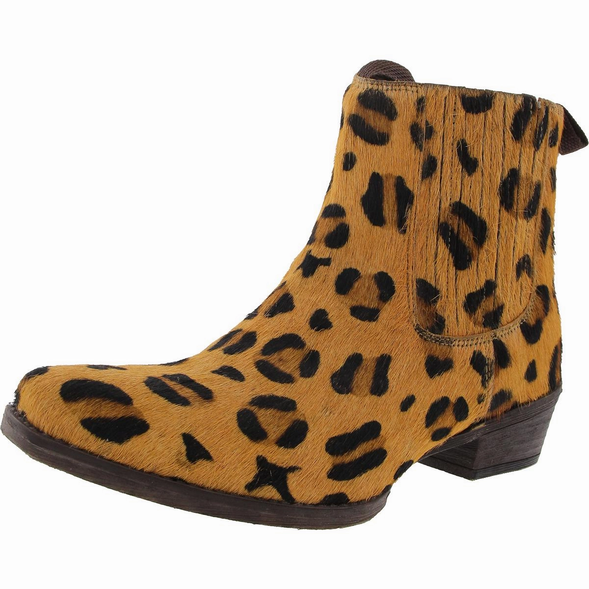 Dustt II Womens Animal Print Calf Hair Chelsea Boots Weekend Trip Custom Fit