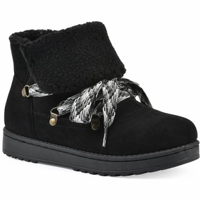 Womens Faux Fur Lined Faux Fur Shearling Boots Shock   Absorbing