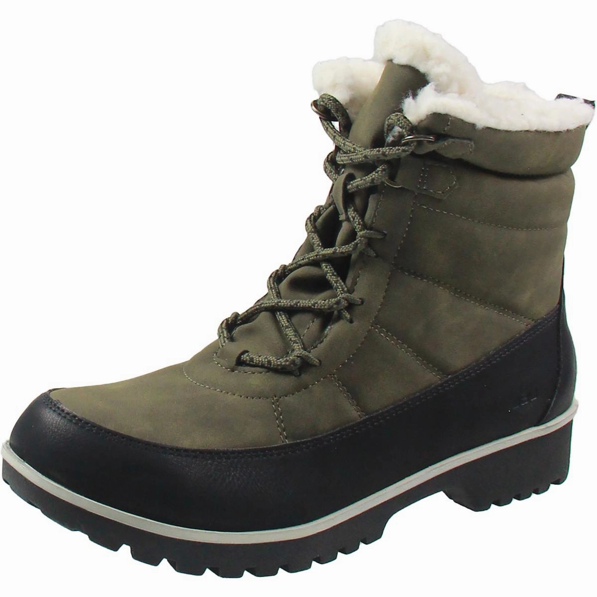 Rainy Day Scholar Womens Waterproof Faux Suede Winter & Snow Boots