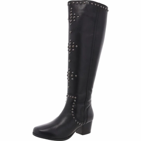 Protective Layer Cool Seasons Womens Zipper Leather Knee-High Boots