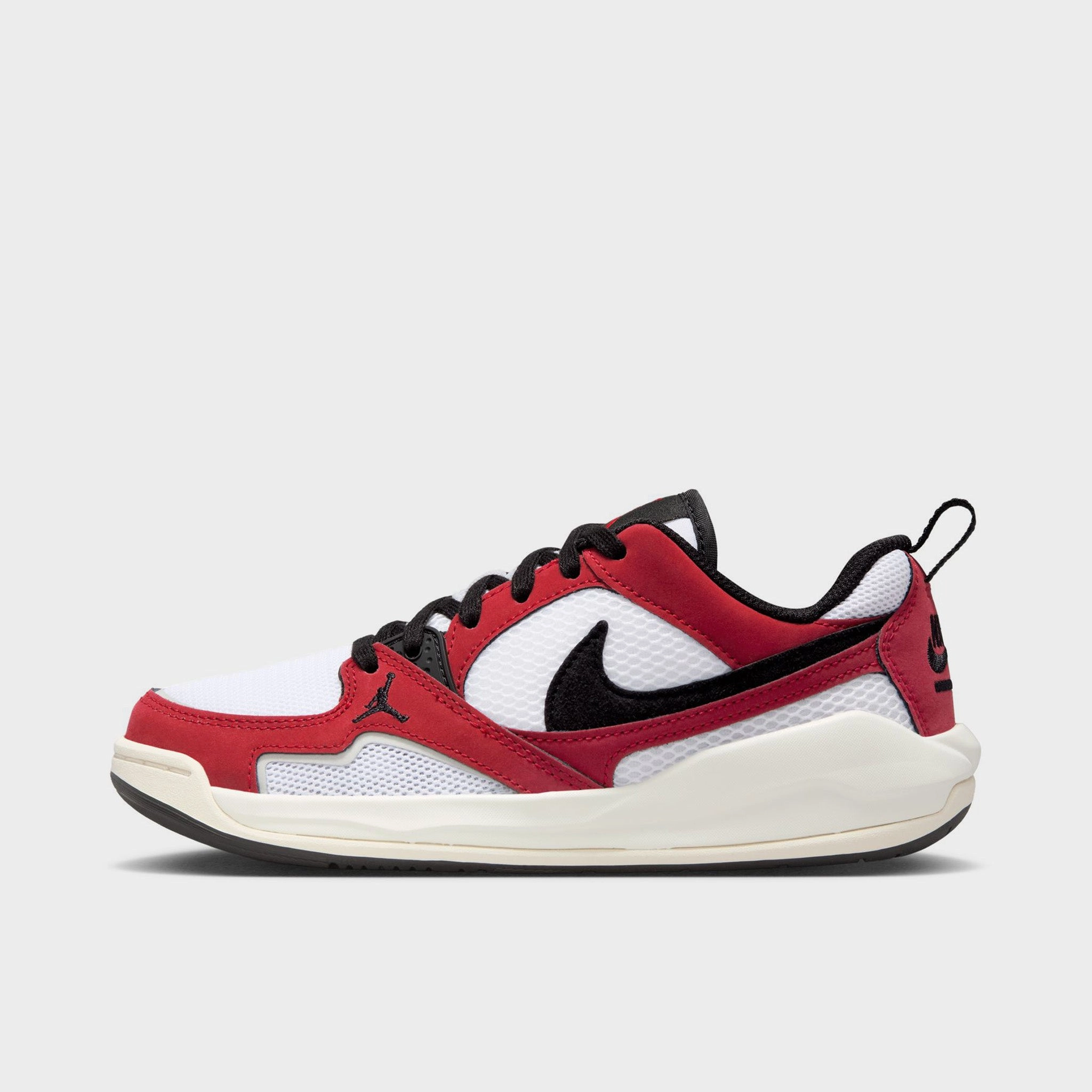Perimeter Zoned Cushioning Compression Molding Construction Jordan CMFT Era GS White / Black - Varsity Red