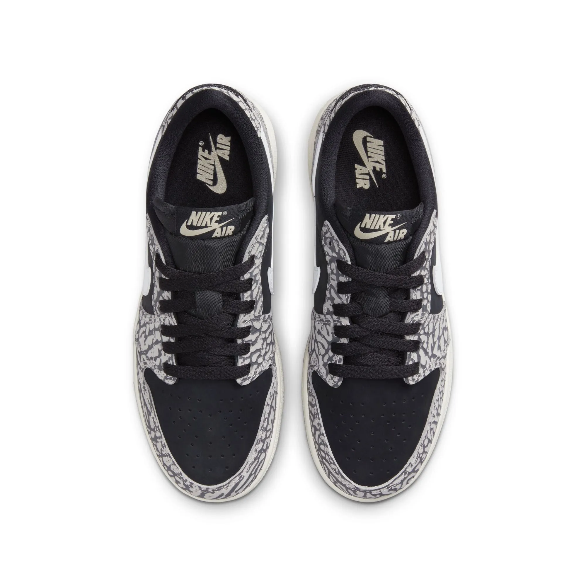Ergonomic Lasting Youth Air Jordan 1 Low OG 'Black Cement'