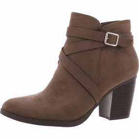 Zetaaf Womens Buckle Manmade Ankle Boots Subtle Finish