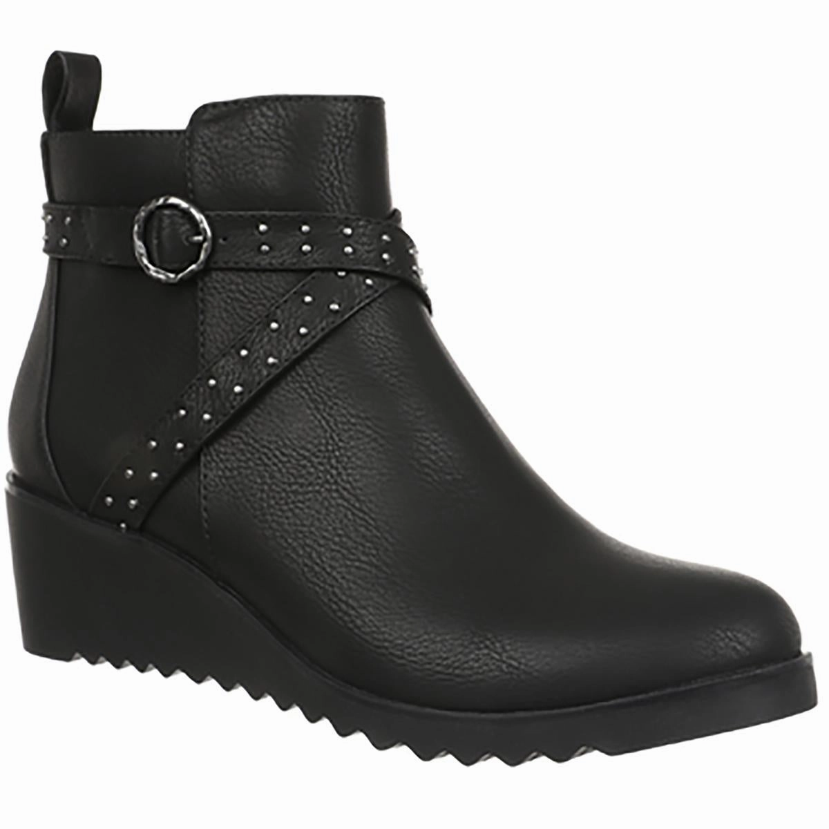 Zinfandel 2 Womens Studded Faux Leather Ankle Boots Trendy Look
