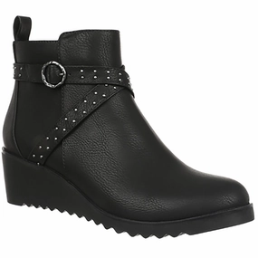Zinfandel 2 Womens Studded Faux Leather Ankle Boots Date Ready Reinforced Heel Counter
