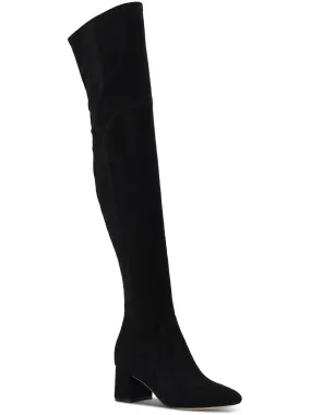 Strong Mood Charlote Womens Faux Suede Tall Over-The-Knee Boots