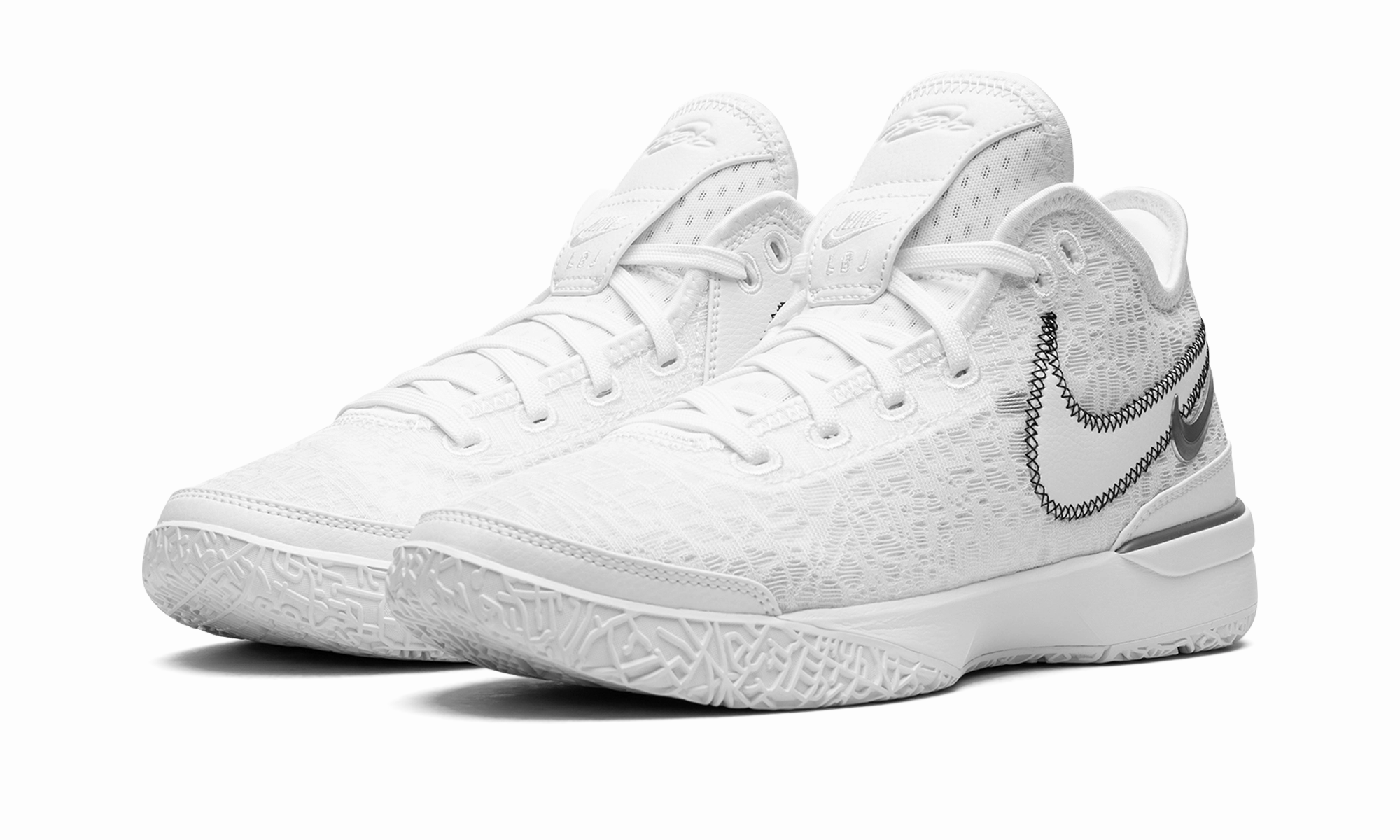 Zoom Lebron NXXT Gen "White / Metallic Silver" Non Slip Inner Lining Torsion Flex