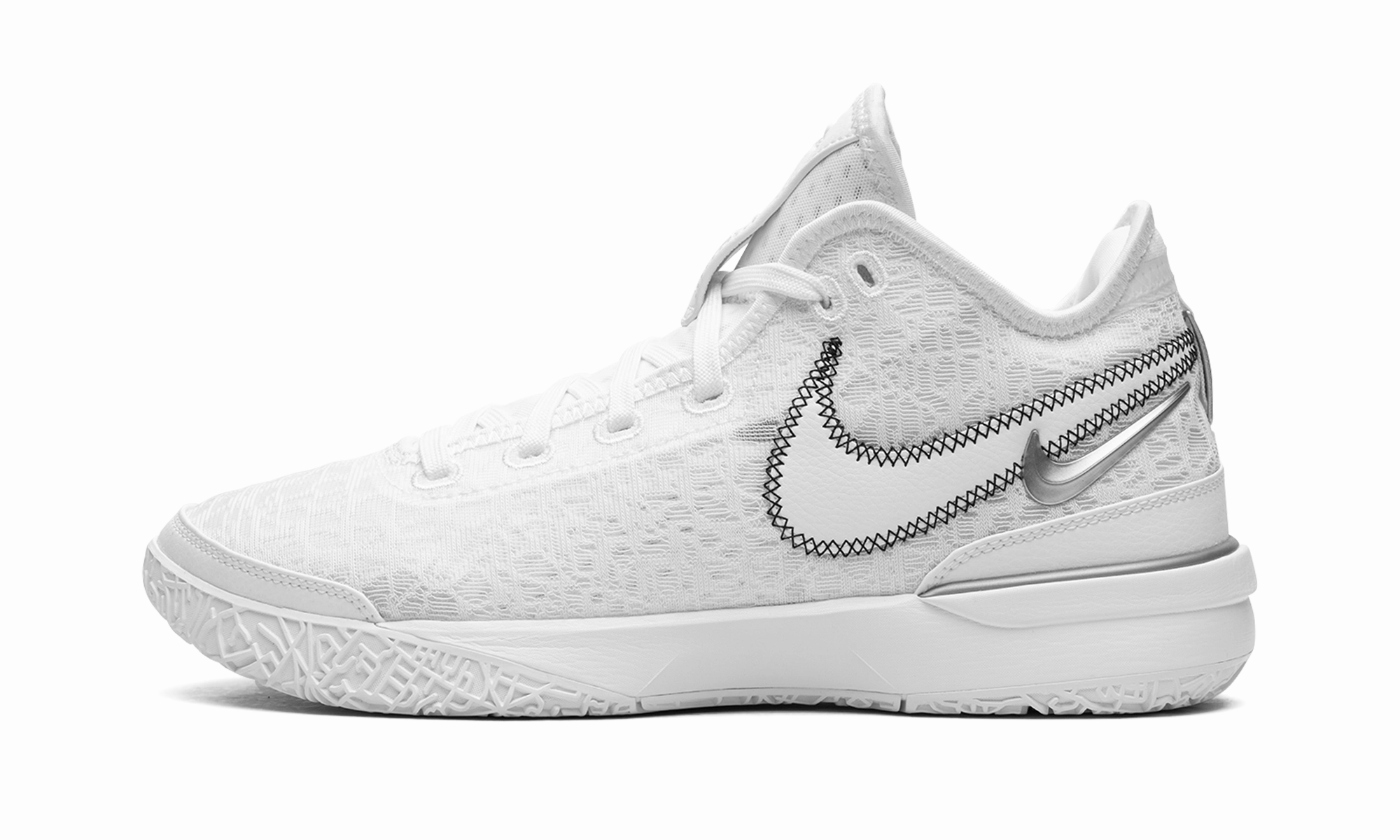 Rebound Support Traction Jump Zoom Lebron NXXT Gen "White / Metallic Silver"